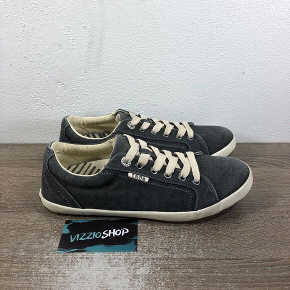 Taos Star Low Top Lace Up Grey Wash Flats Sneakers Women's 9.5 W STA12844 - Picture 1 of 8